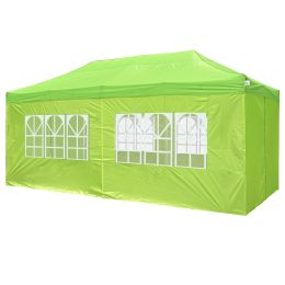 10X20ft EZ Pop Up Canopy Folding Gazebo/Bright Green