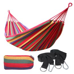 75"x59" Garden Camping Hammock Swing Bed 450lbs Capacity w/ Tree Strap Hiking Travel