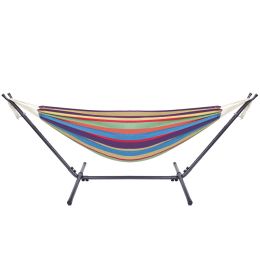 Free shipping  Hammock & Steel Frame Stand Swing Chair Home/Outdoor Backyard Garden Camp Sleep YJ