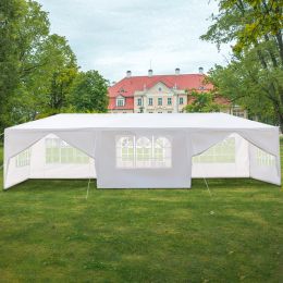 Party Tent 3 x 9m Eight Sides Two Doors Waterproof Tent with Spiral Tubes--budan