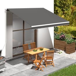 Awning Top Sunshade Canvas Anthracite 157.5"x300"