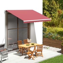 Replacement Fabric for Awning Burgundy Red 11.5'x8.2'